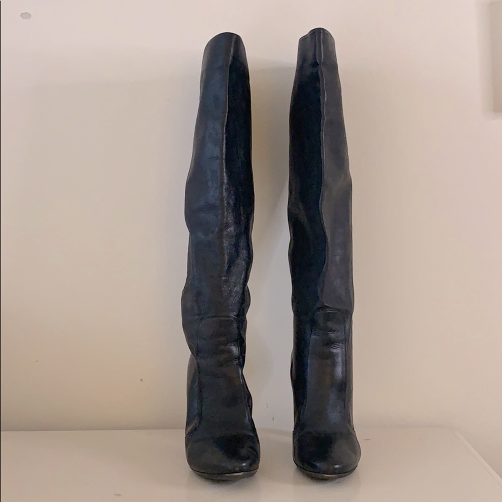 Jimmy Choo Tall Black Leather Boots